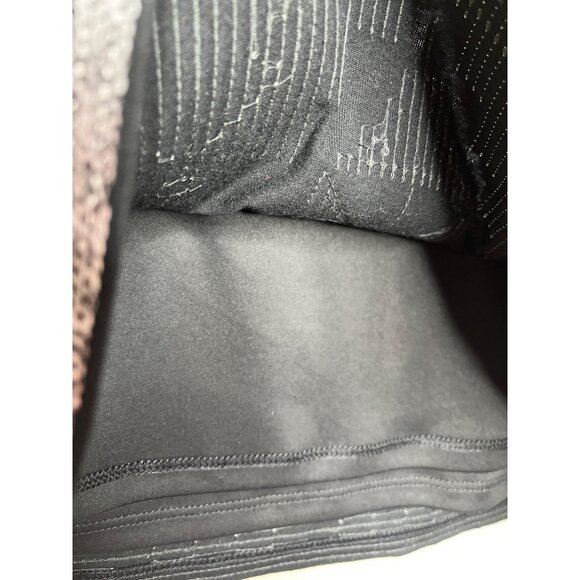 Express Sequin Mini Skirt Women’s Small Black Silver Geometric Party Night Out - Picture 6 of 7